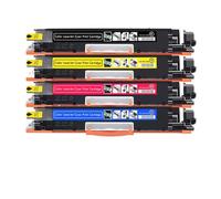 LXfOtG La Cartouche de Toner Compatible 4PK Fonctionne avec 126A CE310A 310A CE311A 311A CE312A 312A CE313A 313A Taps Pro CP1025 CP1025NW 1025 Série Printers