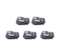 LXfOtG MC-1000-595 25. 4 mm x 7. 6m Noir sur l'étiquette Blanche Fonctionne avec BMP-41 BMP-51 BMP-53-PC-lié à imprimantes(5pcs MC-1000-595)