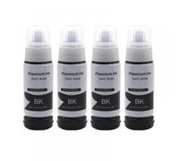 LXfOtG Recharge à l'encre 4Color 003 Dye Ink Compatible avec Les imprimantes L5196 L5290 L3150 L1110 L3156 L3210 L3216 L3250 L3256 L3260 L5190(4PCS Dye-BK-70ml)