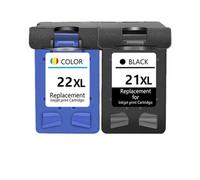 LXfOtG Remplacement de la Cartouche d'encre Compatible avec 21xl 22xl Compatible avec Deskjet F2180 F2280 F4180 F2200 F380 380(1BK 1COLOR)