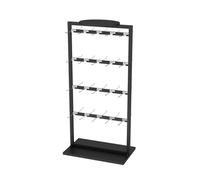 LXGJSQY Support de Stockage de Chaussettes, présentoir de Chaussettes de Vente au détail, Support en métal Double Face à 4 Niveaux avec étagère supérieure, présentoir de Porte-clés pour Chapeaux de
