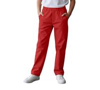 LXGKEKSKG Pantalon de jogging cargo pour garçon avec poches pratiques, taille élastique pour les activités de plein air décontractées, le sport et le quotidien, rouge, 13-14 ans