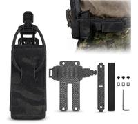 LXGXFNB Etui Chargeur Pistolet Tactique Set Adaptateur Horizontal 9mm | Convertir Etui Vertical Horizontal Tir Rapide Porte Chargeur 9mm Fibre Carbone Legere Montage Ceinture