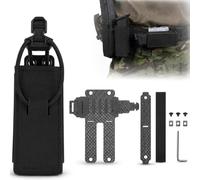 LXGXFNB Etui Chargeur Pistolet Tactique Set Adaptateur Horizontal 9mm | Convertir Etui Vertical Horizontal Tir Rapide Porte Chargeur 9mm Fibre Carbone Legere Montage Ceinture