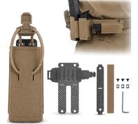 LXGXFNB Etui Chargeur Pistolet Tactique Set Adaptateur Horizontal 9mm | Convertir Etui Vertical Horizontal Tir Rapide Porte Chargeur 9mm Fibre Carbone Legere Montage Ceinture