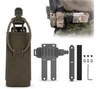LXGXFNB Etui Chargeur Pistolet Tactique Set Adaptateur Horizontal 9mm | Convertir Etui Vertical Horizontal Tir Rapide Porte Chargeur 9mm Fibre Carbone Legere Montage Ceinture