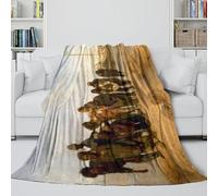LXHASPIEO Barge Haulers on The Volga Couverture - Repin Plaid Cadeau Anniversaire pour Mari/Petit Ami/Petite Amie - Plaid pour Une Sieste Rapide Lors d'un Après-midi De Farniente 60x80inch(150x200cm)