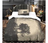 LXHASPIEO The Three Trees 3D Imprimé Rembrandt Housse De Couette Housses De Couettes pour Adultes Et Enfants Parure De Lit avec Taies E avec Fermeture À Glissière Microfibr 2 Pièces Single(135x200cm)