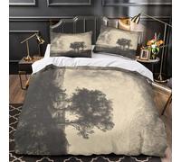 LXHASPIEO The Three Trees 3D Imprimé Rembrandt Housse De Couette Housses De Couettes pour Adultes Et Enfants Parure De Lit avec Taies E avec Fermeture À Glissière Microfibr 2 Pièces Single(140x200cm)