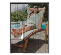 LXHFSH Moustiquaire Porte Magnétique 190x210cm Moustiquaire Aimantée Double Ouverture Latérale, Fermeture Automatique, Rideau Maille Anti-Moustiquaire, Moustiquaire Baie Vitree Coulissante Magnétique