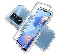 LXHGrowH Coque Compatible avec Oppo A16 / Oppo A54s / Oppo A16s, Cover 2in1 Hybride Double Couche [360°] Full Body Anti-Choc Protecteur [Doux TPU Front] et [Rigide PC Back] Housse, [Transparente]