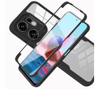 LXHGrowH Coque pour Oppo A5x 4G / 5G 360°Anti-Choc Noir | Housse Anti-rayures avec Protection Transparente d'écran Intégré, Double Couche 360 Degrés Full Body AntiChoc Protecteur Etui