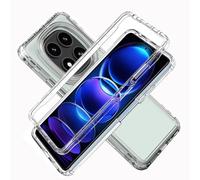 LXHGrowH Coque pour Xiaomi Redmi Note 14 Pro 4G, Housse Anti-Rayures avec Protection d'écran Intégré, 2in1 Hybride Double Couche 360 Degrés Full Body Anti-Choc Protecteur Etui, [Transparente]