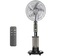 LXHGVKHJ Ventilateur Brumisateur sur Pied Extérieur, Ventilateur Oscillant Portable de 40 cm avec Télécommande et Réservoir d’Eau 4L, Tour Puissante pour Bureau, Jardin, Camping ou Chambre(29 inches)
