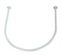 LXHONG Tringle à rideau en forme de U - Rail réglable pour douche et dressing - 80 x 80 cm - Blanc - Élégant et pour l'intimité et la nization