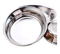 LXHZSY Assiette Inox Assiette à soupe, fruits et dessert en acier inoxydable, vaisselle, bols, accessoires de cuisine(16cm)