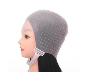 LXHZSY Bonnet Meche Salon Dye Silicone Cap with Needle Silicone Hair Highlights Cap Needle Reusable Hair Coloring Cap Hair Dye Hat Hairstyling Tools.