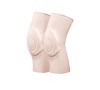 LXHZSY Genouillère Genouillère de Sport, Danse, Volley-Ball, Yoga, Sangle de Soutien médial, Protection Contre la Compression en Silicone, Protection du Genou(Knee Pads Beige,M)