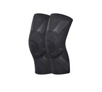 LXHZSY Genouillère Genouillère de Sport, Danse, Volley-Ball, Yoga, Sangle de Soutien médial, Protection Contre la Compression en Silicone, Protection du Genou(Knee Pads Black,M)