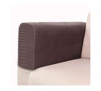 LXHZSY Housse Accoudoir Canapé 2pcs/Set Shake Fleece Solid Color Elastic Dustproof Sofa Armrest Glove Decoration(Dark Coffee Color)