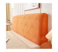 LXHZSY Housse Tete De Lit Elastic Jacquard BedHead Cover Spandex All-Inclusive Bed Head Covers Dust-Proof Bed Back Protector Cover Bedroom Decor 6 Sizes(Orange,200CM XL)