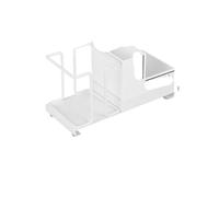 LXHZSY Porte Gobelet Desktop Cup Holder Organizer Household Creative Coffee Sugar Bag Tea Storage Box Metal(White-A)
