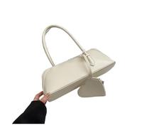 LXHZSY Sac A Main Femme Petits sacs à bandoulière en cuir PU for femmes, tendance, poignée courte(WHITE)