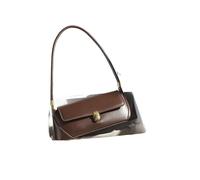 LXHZSY Sac A Main Femme Sac à bandoulière rétro en cuir for femme, polyvalent, idéal for le printemps et l'été(Brown)