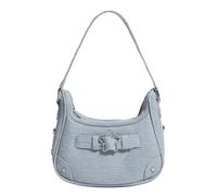 LXHZSY Sac A Main Femme Sac à bandoulière vintage for femme, motif étoile, couleur unie, for filles, sac fourre-tout(Blue)