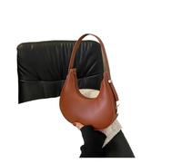 LXHZSY Sac A Main Femme Sac à main d'été en PU, texture polyvalente, sac fourre-tout simple bandoulière, demi-lune sous les aisselles, idéal for un usage quotidien(Brown)