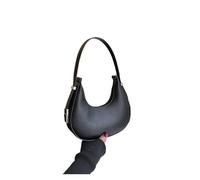 LXHZSY Sac A Main Femme Sac à main d'été en PU, texture polyvalente, sac fourre-tout simple bandoulière, demi-lune sous les aisselles, idéal for un usage quotidien(Black)