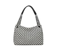 LXHZSY Sac A Main Femme Sac fourre-tout tissé souple à chaîne for femme, sac main tendance for, bandoulière for shopping(White)