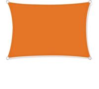 LXHZSY Toile Ombrage Exterieur Voile d'ombrage rectangulaire 4x2/3/5/6M, imperméable à 98%, Bloc UV, abri Solaire for Jardin extérieur, Patio, fête, auvent de Protection Solaire(Orange,200cm x 400cm)