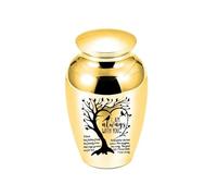 LXHZSY Urne pour Chien Pot de Cendres funéraires for Animaux Compagnie, boîte à for, Pot Life Tree, Fournitures for(Gold)