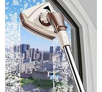 lxiluv Lave Vitre Magnetique, Vitrage Essuie-Glace à Double Usage, Les Coins Hauts Et Bas sont Disponibles, La Tête D'essuie-Glace Peut être Tournée à 360 °,5-16mm
