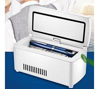 lxiluv Mini Frigo USB Mini Frigo Medical Mini Réfrigérateur De Voiture Réfrigérateur à Insuline Boîte à Insuline Portable Écran LCD Petite Valise à Pharmacie 2-8℃,A-Singlebattery