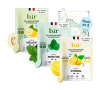 LXIR - Boisson Vitaminée en pastille sans sucre - Citron/Menthe/Melon | Riche en vitamines C et B - Eau Aromatisée - Hydratation quotidienne - Beauté de la peau