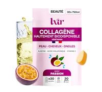 LXIR DRINK Collagène Végétarien à Dissoudre - Boisson à la Vitamine C, Acide Hyaluronique & Membrane de Coquille d'Œuf - Hydratation & Élasticité de la Peau - Passion