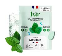 LXIR DRINK - Eau aromatisée en pastille sans sucre - Boisson multivitamines - Riche en vitamines C et B - Hydratation quotidienne - Beauté de la peau - Menthe