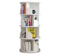 LXJBBD Bibliothèque rotative du sol au plafond, étagère de rangement pour enfants, 2 à 6 niveaux, design simple en bois pour livres et jouets pour enfants