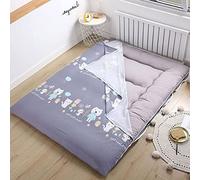 LXJBBD Surmatelas futon japonais - 100 % coton, amovible et lavable en machine, fermeture éclair, matelas de sol pour lit - Solution confortable et pratique pour un sommeil optimal
