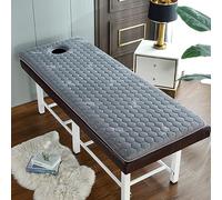 LXJDDLD Protection De Table Massage De Station Thermale,Surmatelas en Mousse Mémoire De Forme pour Table Massage,Matelas Beauty Bed avec Trous,Tête Carrée,3 Options D'épaisseur,Style,70x190cm 6cm
