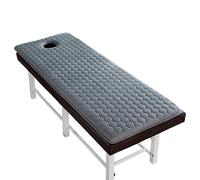 LXJDDLD Protection De Table Massage De Station Thermale,Surmatelas en Mousse Mémoire De Forme pour Table Massage,Matelas Beauty Bed avec Trous,Tête Carrée,3 Options D'épaisseur,V,70x180cm 4cm