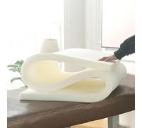 LXJDDLD Surmatelas pour Table De Massage 3/4,5/5/6,5cm,Rembourrage De Lit Spa avec Trou Respiration,Matelas en Mousse À Mémoire De Forme pour Lit De Salon Beauté,À Tête Carrée,White 3cm,80x185cm