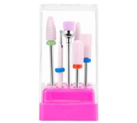 Lxjily Lot de 7 forets à ongles professionnels pour manucure, pédicure, meulage et polissage 3/32, pour perceuse à ongles