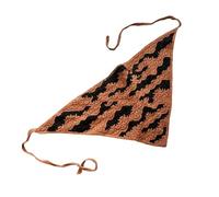 LXJLXD Bandana triangulaire unique en tricot avec tête de mort, polyvalent, doux et respirant, pour les personnes tendance (chauve-souris orange)