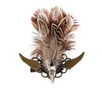 LXJLXD Broche en forme d'aile pour adulte - Élégante - Pour fête de carnaval - Pince à cheveux (doré)