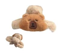 LXJLXD Capybaras Pince à cheveux en fourrure pour photomaton - Accessoire de fête - Accessoire amusant pour les festivals de musique (pince abdominale)