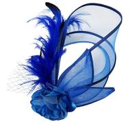 LXJLXD Chapeau bibi vintage pour cosplay, fête, mariage, femme, style années 20, bleu