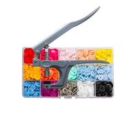 LXJLXD Lot de 150 boutons pression 15 couleurs pour vêtements, couture, bavoirs, manteaux, travaux manuels et projets de couture, Forme ronde., 17.3*9.7*2.2cm